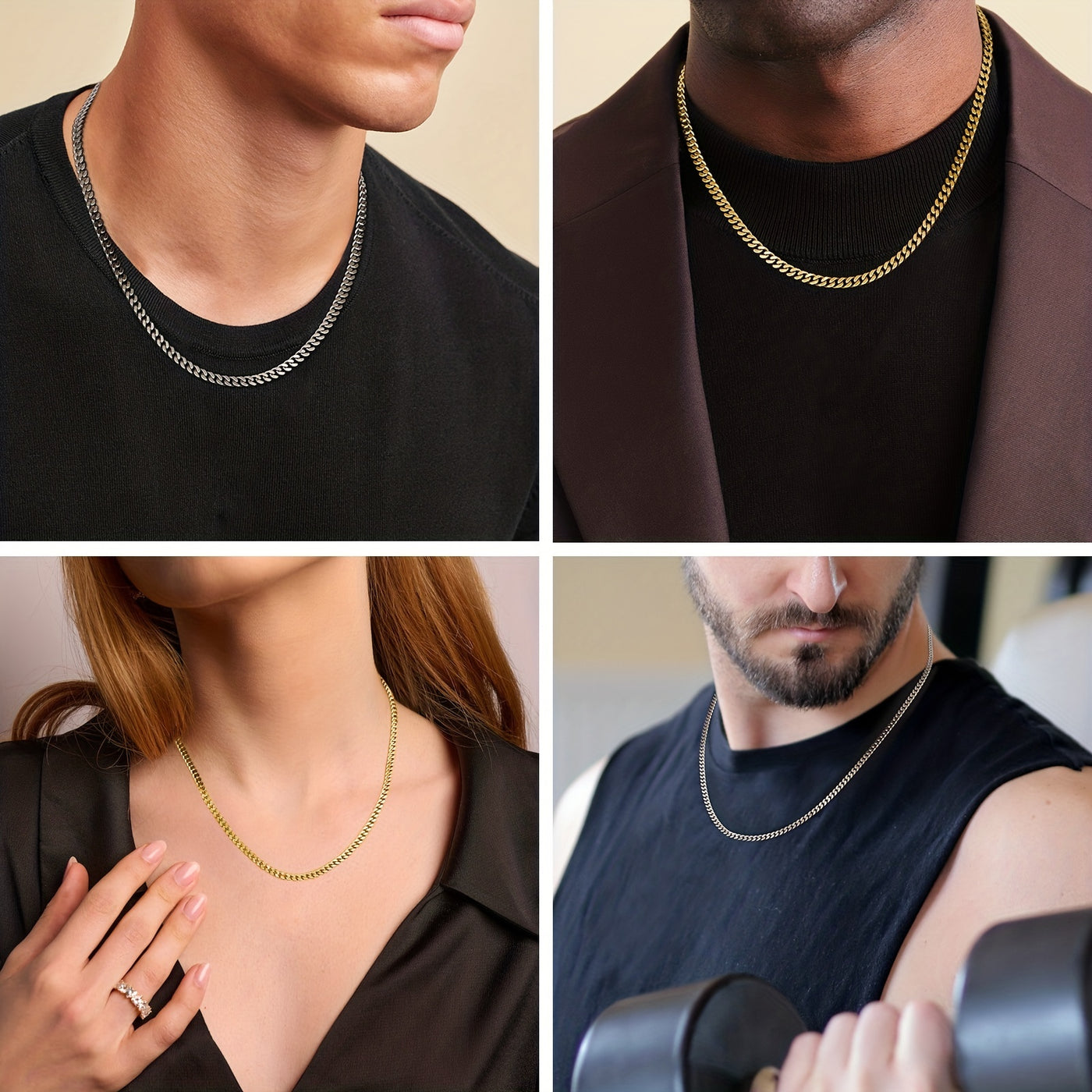 Maximus™ Gold Kettenstil Halskette 14K